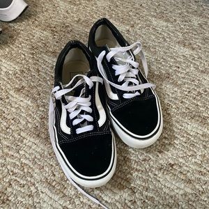 Black platform vans